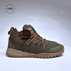Columbia SH/FT Mid Waterproof Hiking Boots Green Brown Men 10.5